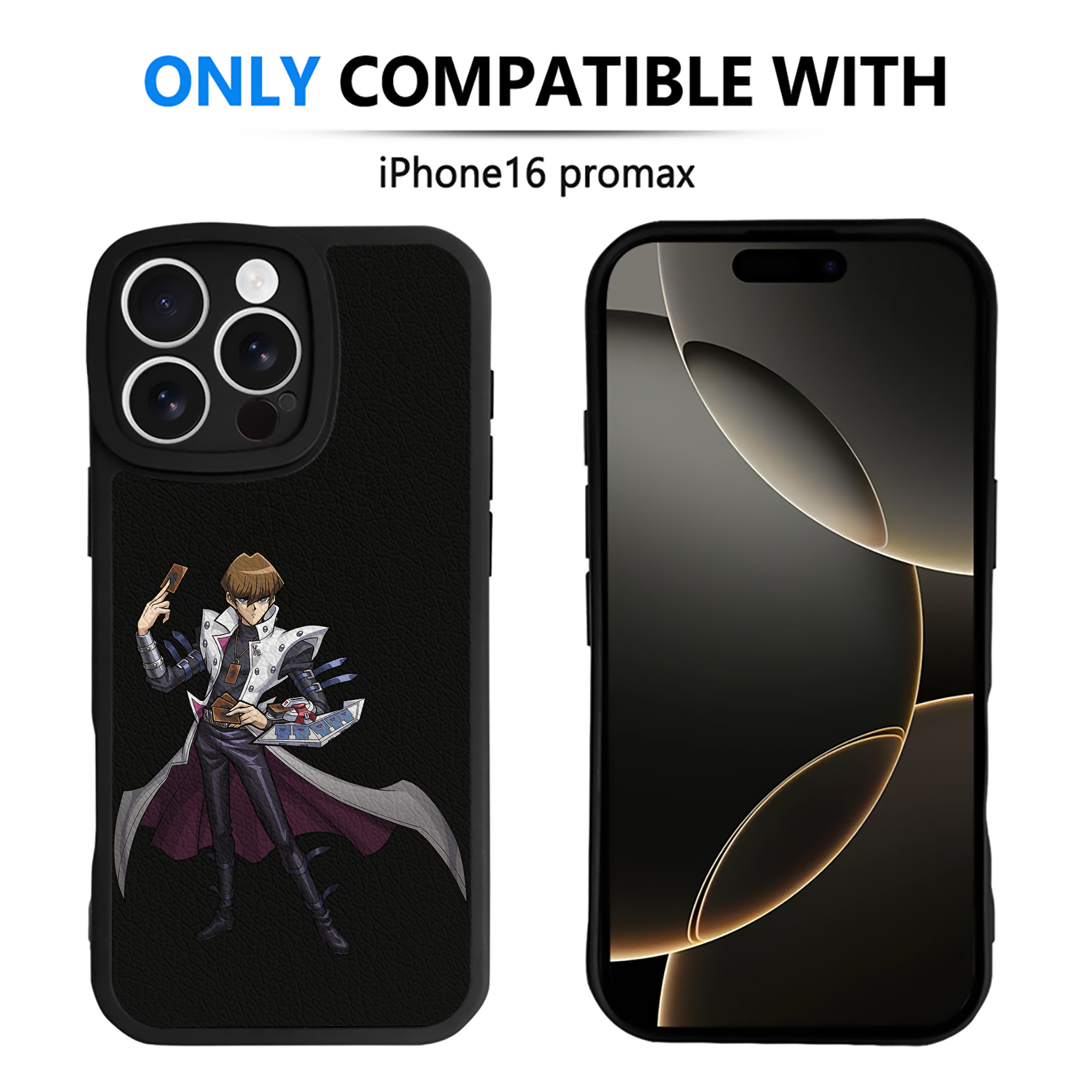 遊☆戯☆王 Yu-Gi-Oh! 【iPhone 16シリーズ対応】シリコンスマホケース（レザー調） 材質：シリコン